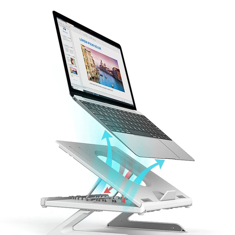 New Laptop Stand Multifunctional Folding Lift Portable Laptop Stand Monitor Increase Rack Aluminum Alloy Base - 图片 4
