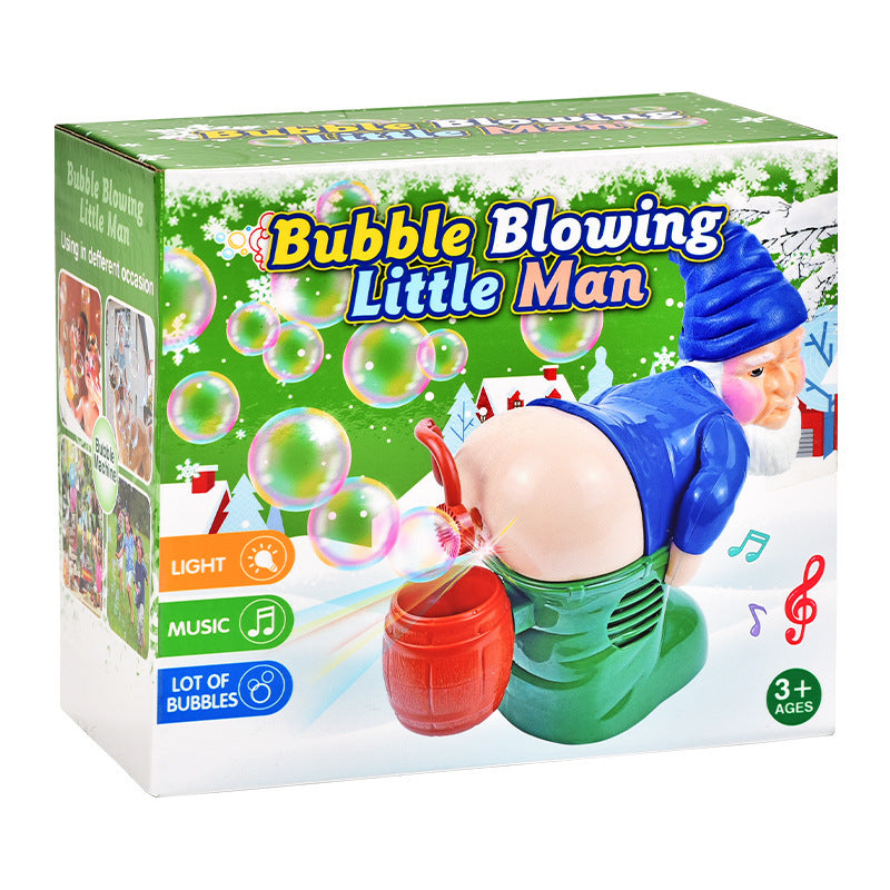 Electric Santa Claus Bubbles Machine Blowing Bubbles Music Light Entertainment Toy Prank Funny Ornament Christmas Gifts Chris