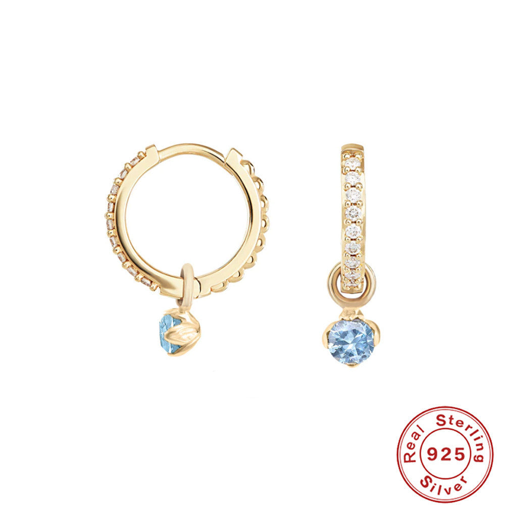 S925 Sterling Silver Personality Trend 9 Tablets Zircon Earrings f78e9f2b 98c0 431f 9250 f16ff094cbe0