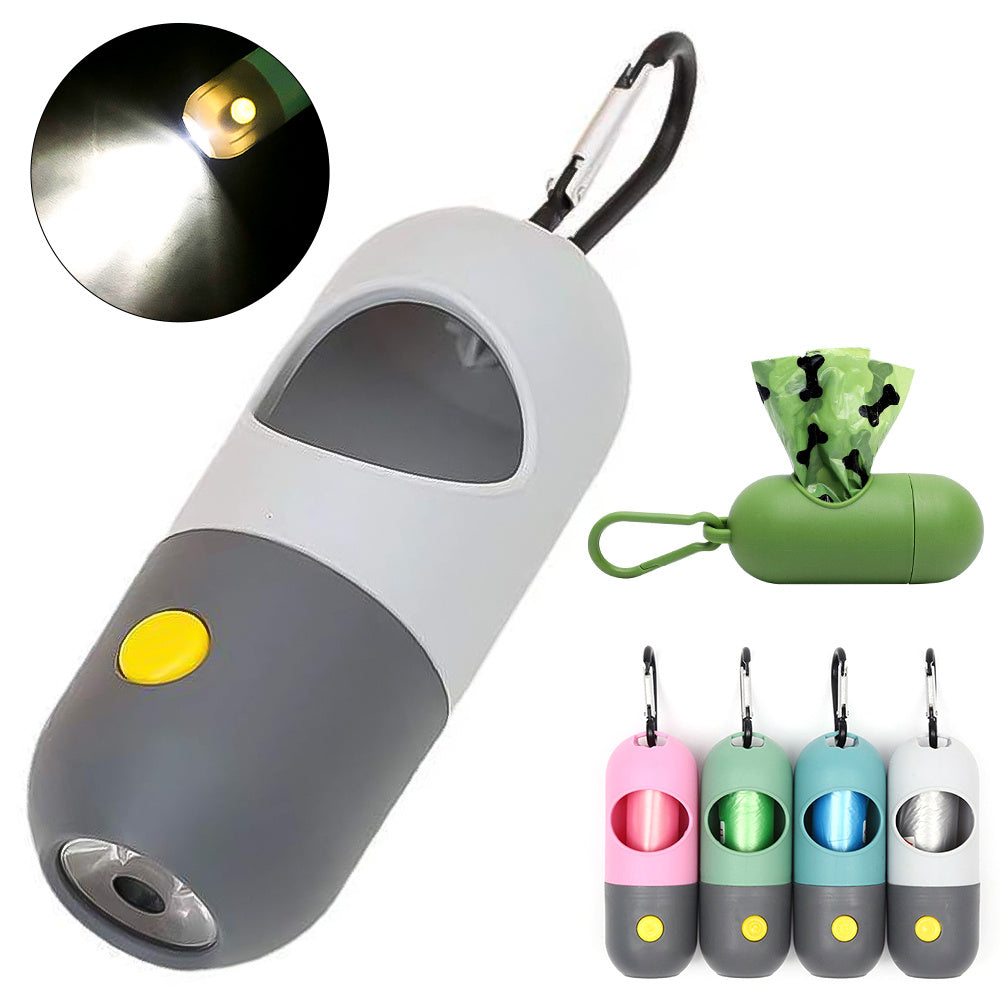Led Light Pet Waste Bag Dispenser For Dogs Cats Dog Poop Scooper Bags Waste Bags Holder Dispensers Pet Clean Accessories f798