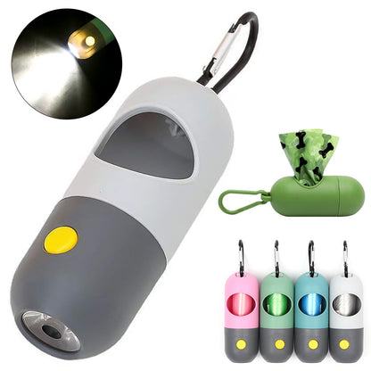 Led Light Pet Waste Bag Dispenser For Dogs Cats Dog Poop Scooper Bags Waste Bags Holder Dispensers Pet Clean Accessories f798