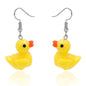 Cute Girl Small Yellow Duck Cartoon Earrings f7a6f777 cd3f 4c5d a46f a88cc35e74e9