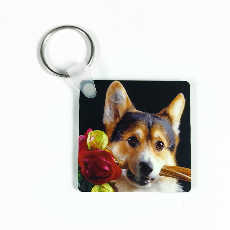 Double-sided Blank Keychain Pendant Creative Various Shapes Keychain Gift f7cb433d 9997 41f4 a55f e574e0f95be6