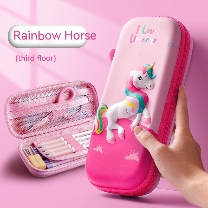 Three-dimensional Pencil Case Primary School Kindergarten Cartoon Large Capacity Pencil Case Pencil Box - 图片 20