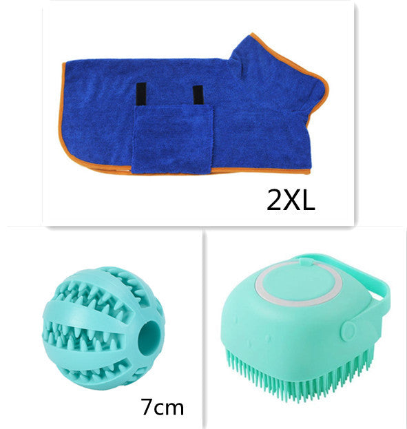 Silicone Dog Bath Massage Gloves Brush Pet Cat Bathroom Cleaning Tool Comb Brush For Dog Can Pour Shampoo Dog Grooming Suppli
