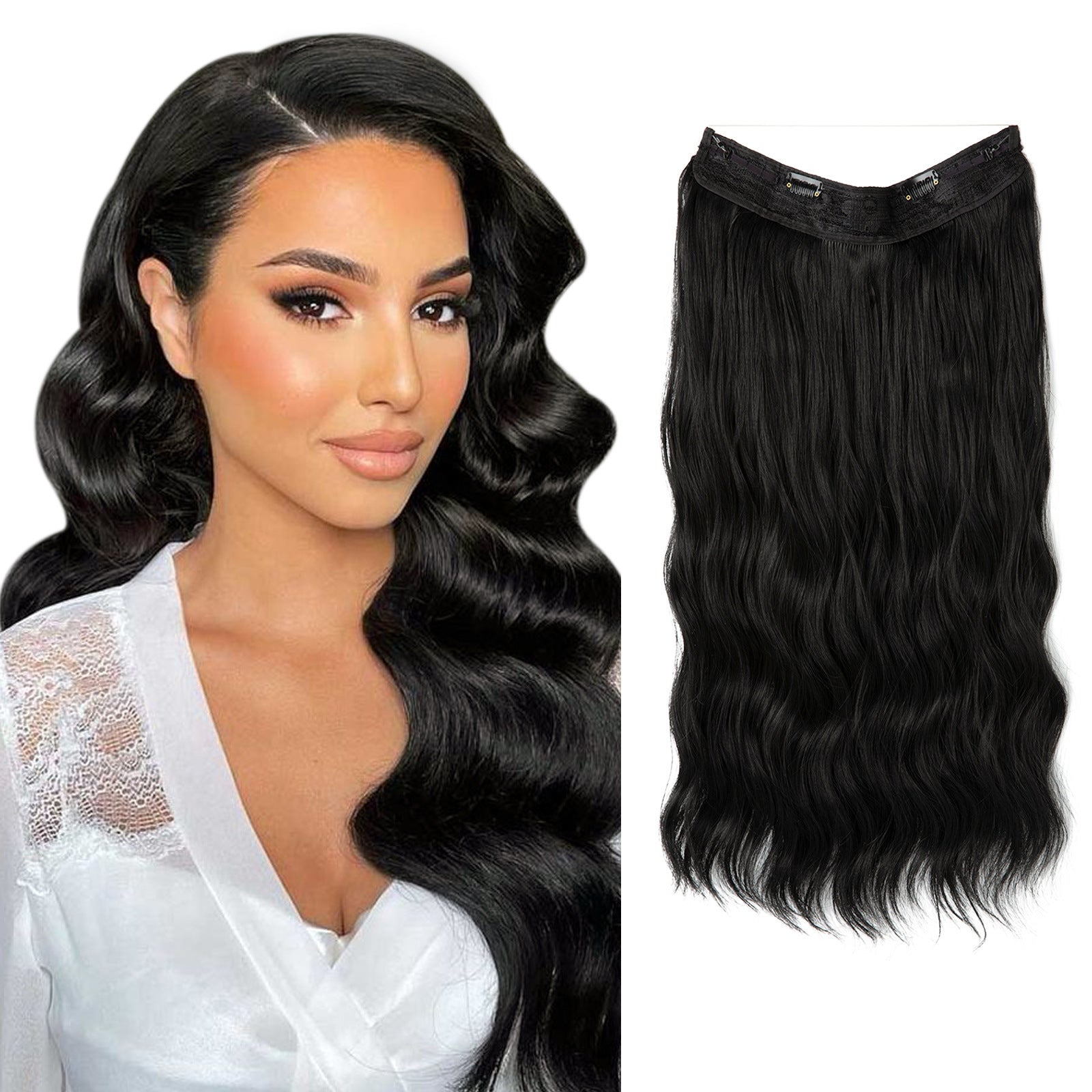 European And American Style Women Corn Curler Fishing Thread Long Curly Hair  Wig f7f52895 c8e3 4e33 a5bd 21c8dfc4475d