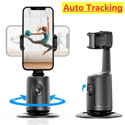 360 Auto Face Tracking Gimbal AI Smart Gimbal Face Tracking Auto Phone Holder For Smartphone Video Vlog Live Stabilizer Tripod - 图片 1