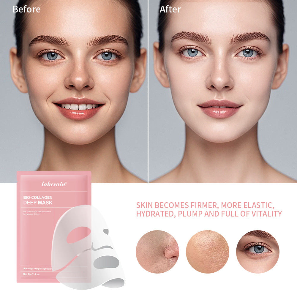 Cross-border Lakerain Collagen Facial Masks Set Face Hydrating Tight To Brighten Hydrogel Mask At Night f806fed6 6d7f 4518 be