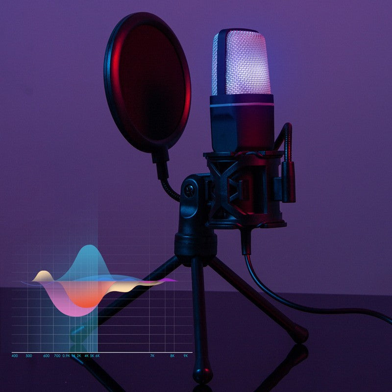 Clear Full RGB Capacitor Esports Gaming Desktop Microphone Computer Microphone f84ed370 7e8c 4567 92b4 8878d3baafb9