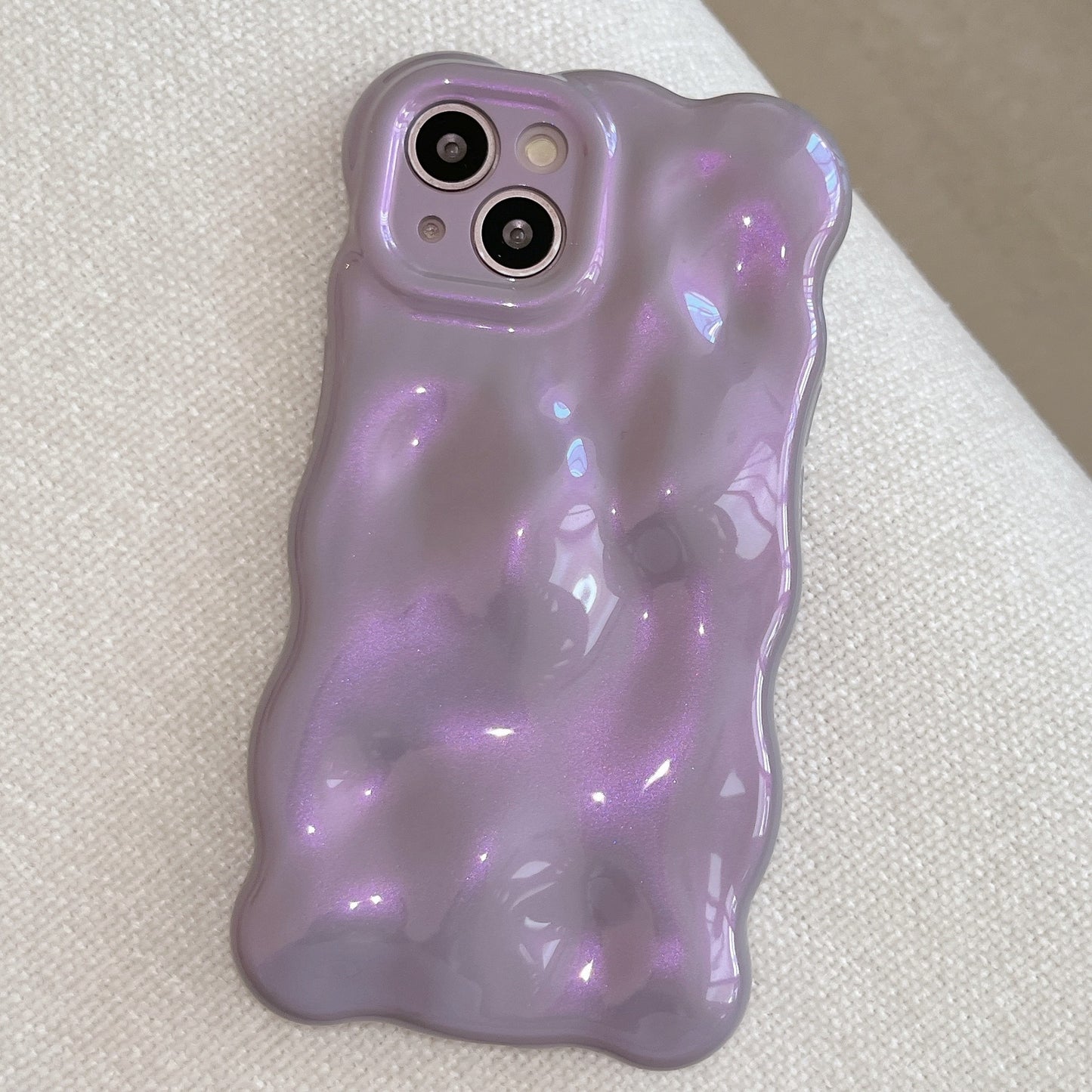 Electroplating Bubble Fashion Solid Color Phone Case - 图片 3