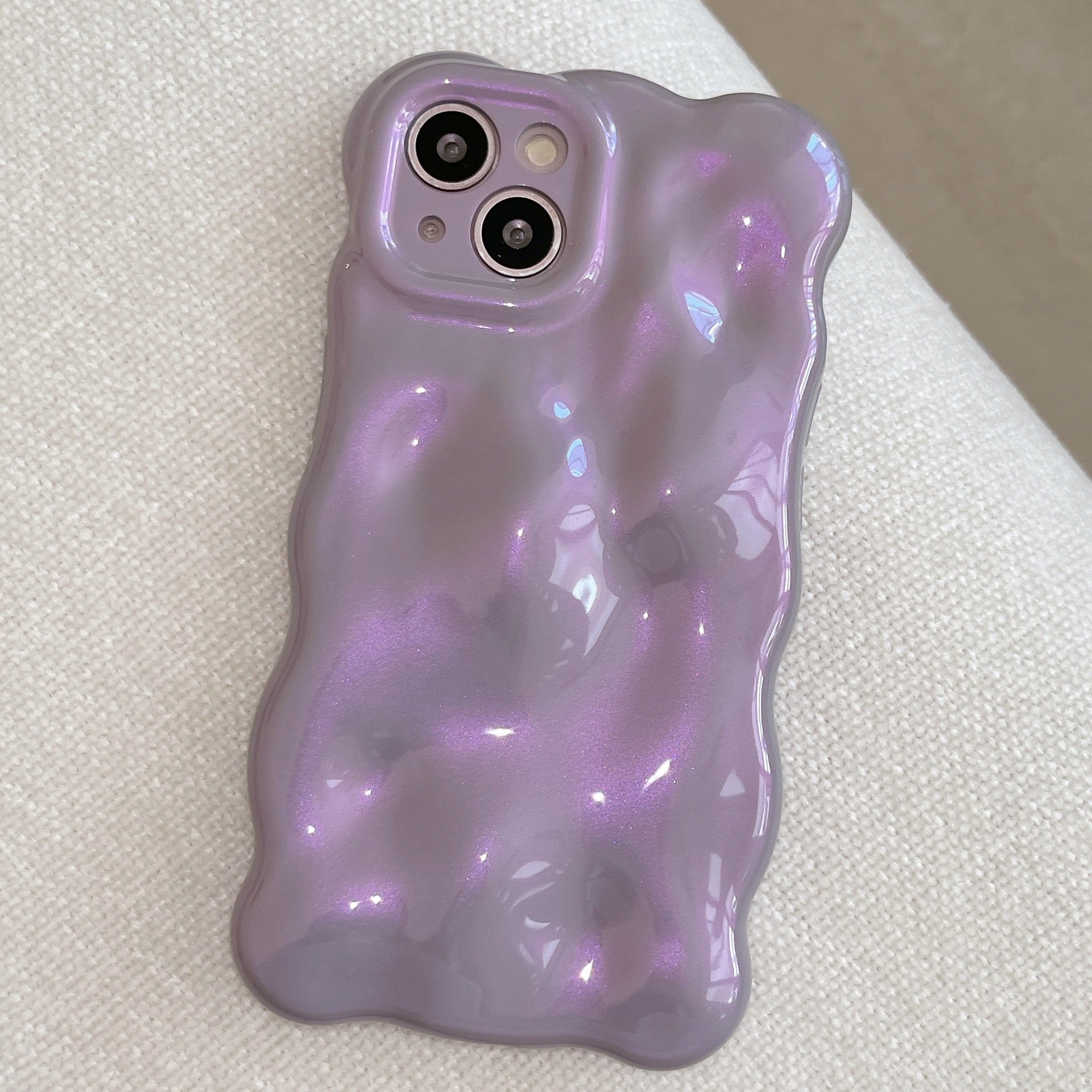 Electroplating Bubble Fashion Solid Color Phone Case - 图片 3
