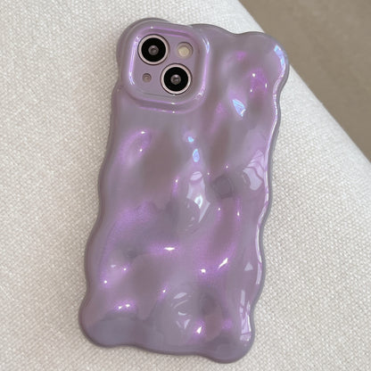 Electroplating Bubble Fashion Solid Color Phone Case - 图片 3