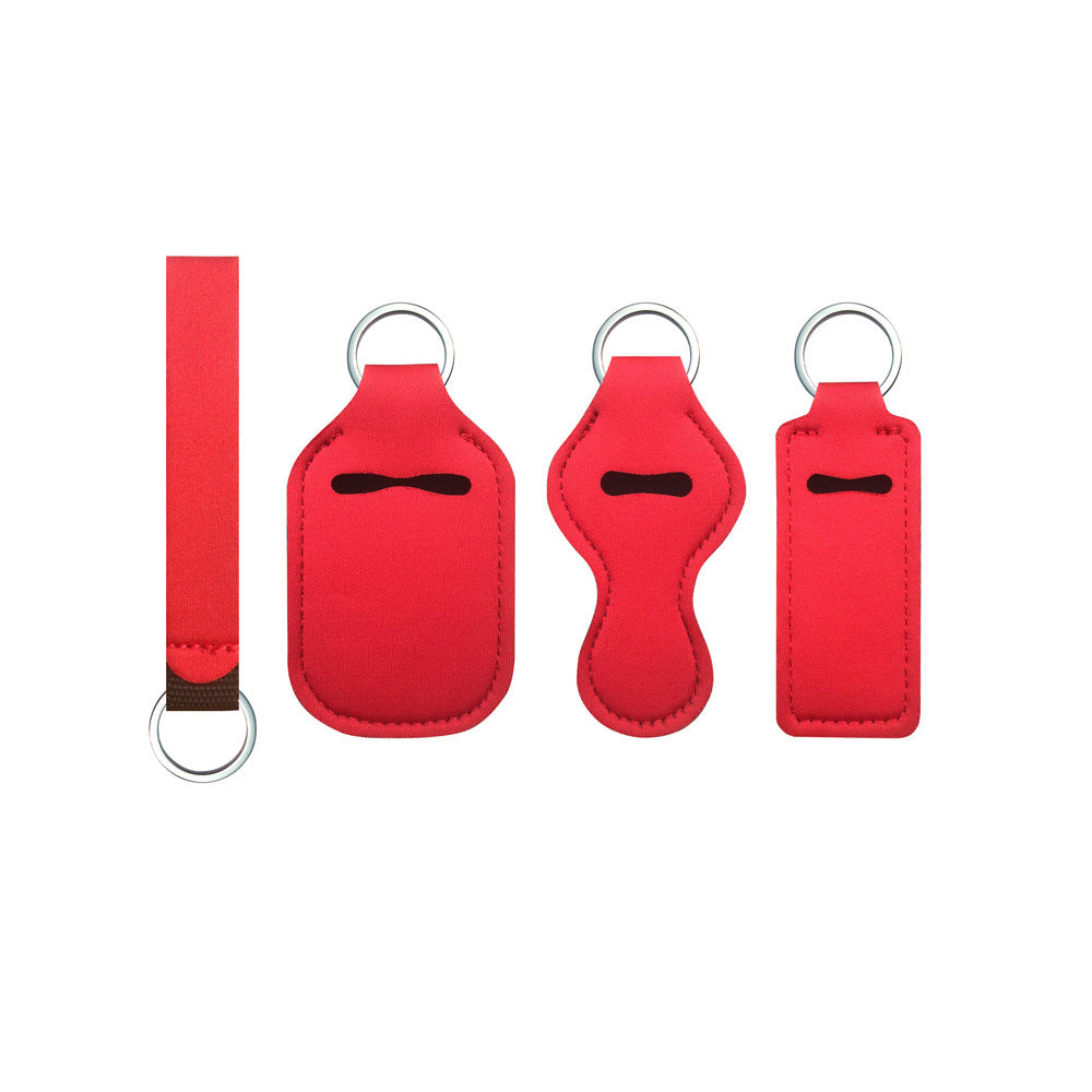 Lipstick Case Keychain Neoprene Lipstick Protective Cover Outdoor Portable Lipstick Pendant Keychain f8617623 b927 450d 8a47 