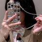 Electroplating Silver Heart Shape Mirror Chain Phone Case f866003d 8c84 4d3a a144 a354a8df8555