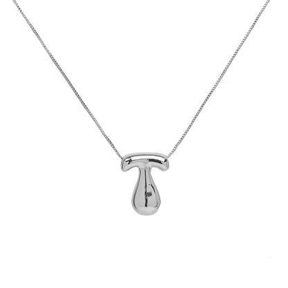 Brass Glossy Balloon English Letter Pendant Necklace f86d3f45 c0fe 47d1 9d9d 3a480fdf10d7