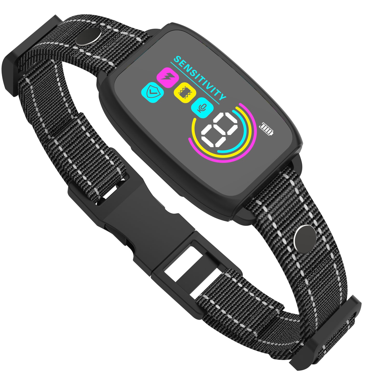 Smart Automatic Anti Barking Dog Collar Rechargeable Bark Stopper Stop Barking HD Digital Display IP67 Waterproof Collar For 