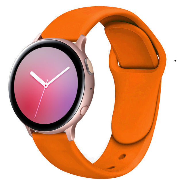 Suitable For Galaxy Active 2 Reverse Buckle Silicone Strap 20 22mm Sports Inner Buckle Strap - 图片 11