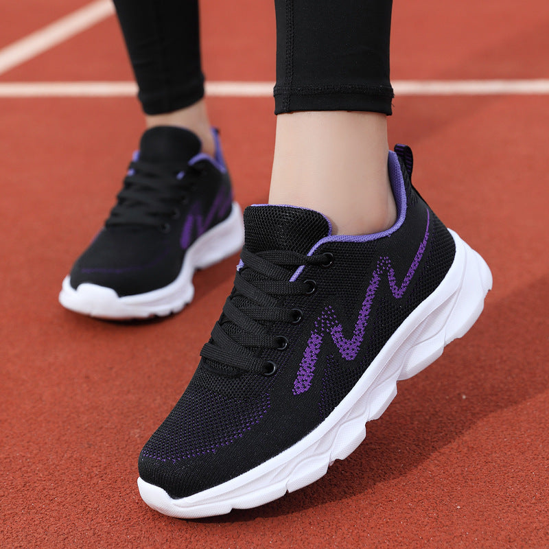 All Black Sneaker Women's Lightweight Mesh Breathable Casual Soft Bottom Running Shoes f89a01ff a517 4126 a965 877393d8e0a3
