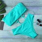 Ladies Bikini One Piece Solid Color f8a45025 26c6 4bcc a210 8a7488deadc1