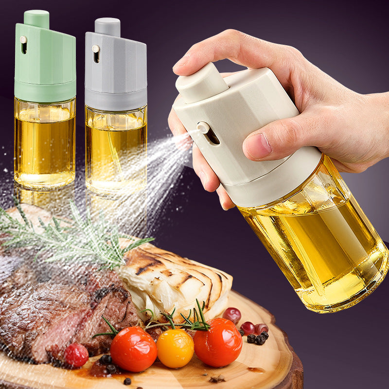 Kitchen Gadget 2-in-1 Glass Oil Bottle Press Oil Dispenser Barbecue Fuel Injector f8b48d6a e2f0 434d 8a59 a29ff733ac2b