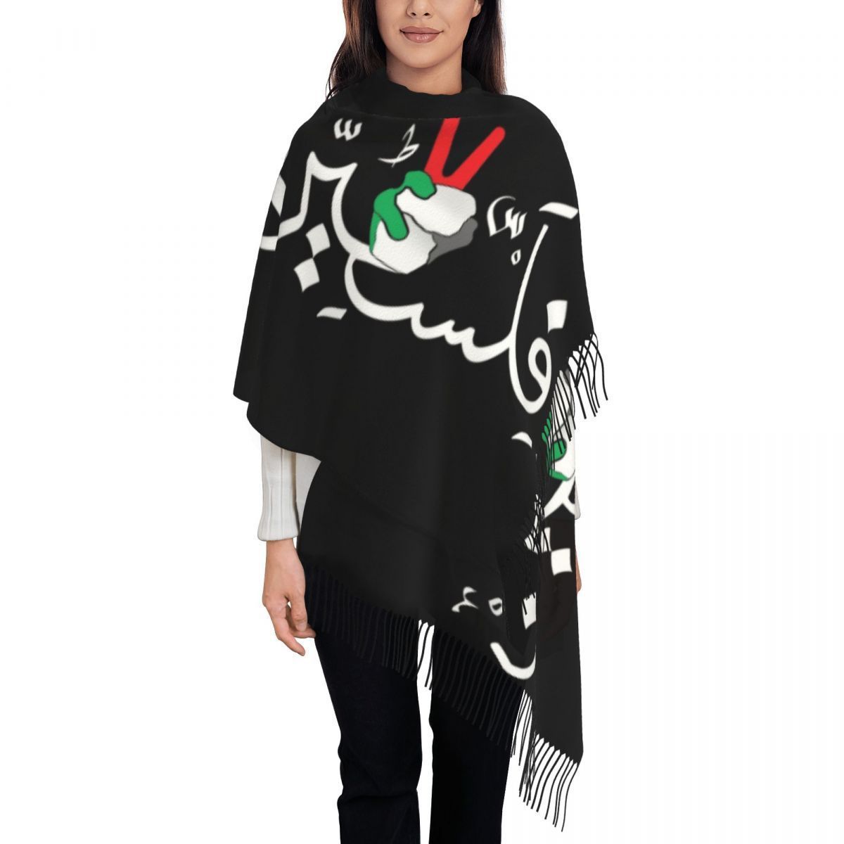 Arab Polyester Scarf Ethnic Style f8c6a5dc aebf 49bf a2b1 cc542f130801