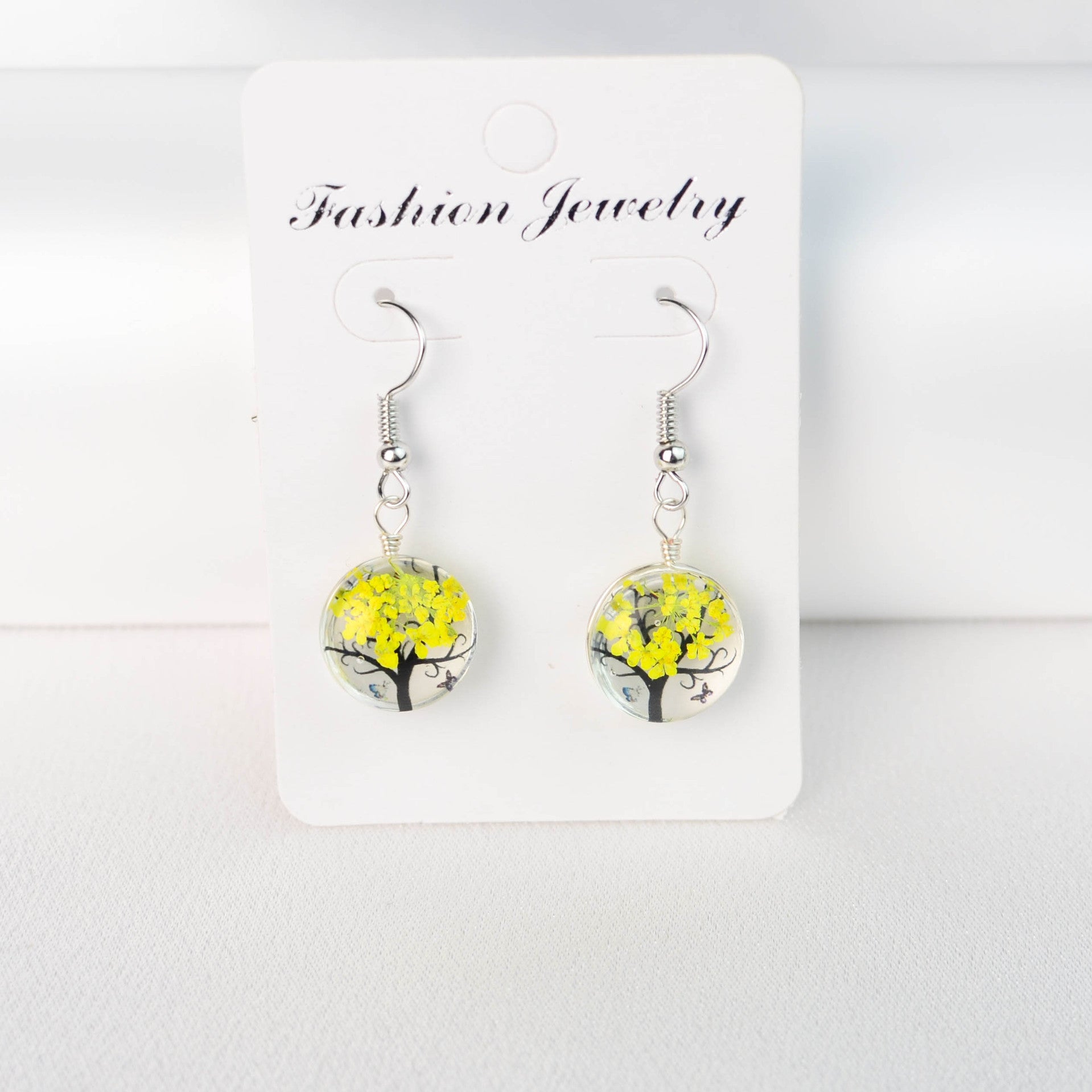 Mori Style Temperament Short Earrings f8ca370e e708 4a48 ad66 263a1296129c