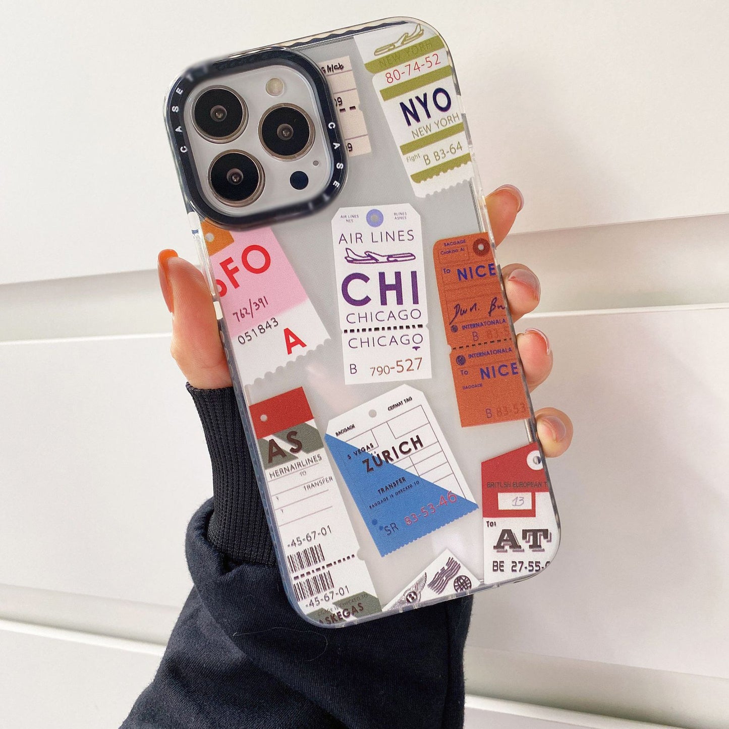 Travel Ticket Label Transparent Phone Case f8ddc015 43cd 4288 a732 3f7cb71ab2a1