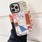 Travel Ticket Label Transparent Phone Case f8ddc015 43cd 4288 a732 3f7cb71ab2a1