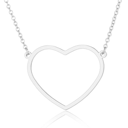Simple Elegant Peach Heart Women's Clavicle Chain Necklace f8eee017 fd5a 4701 a952 48726c70b2d8