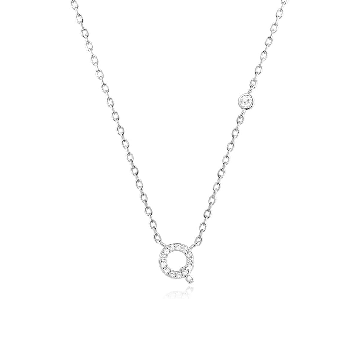 Fashion Jewelry Luxury Gold Color A-Z 26 Letters Necklace CZ Pendant For Women Cute Initials Name Necklace Fashion Party Wedd