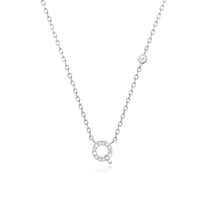 Fashion Jewelry Luxury Gold Color A-Z 26 Letters Necklace CZ Pendant For Women Cute Initials Name Necklace Fashion Party Wedd