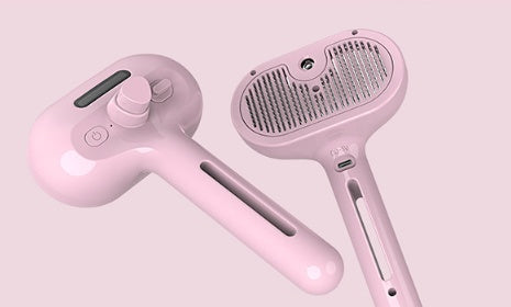 Pet Comb Self Cleaning Pets Hair Remover Brush For Dogs Grooming Tools Dematting Comb Built-in Mist Humidifier Pet Products f
