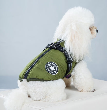 Pet Warm Dog Cotton-padded Clothes Fleece-lined Thickened Reflective Gallus f9165af0 f30f 45fa b2df b1e7647a0772 bc18f141 b55