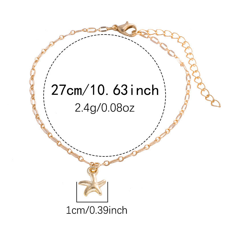 Fashion Alloy Electroplated Starfish Foot Accessories f9269eab 1253 4102 9713 a1b468fc7df2