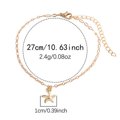 Fashion Alloy Electroplated Starfish Foot Accessories f9269eab 1253 4102 9713 a1b468fc7df2