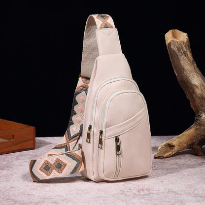 European And American Ladies Casual Fashion Retro Chest Bag f93a7d57 fbfb 44d6 8a5f 690ae1ef1daa
