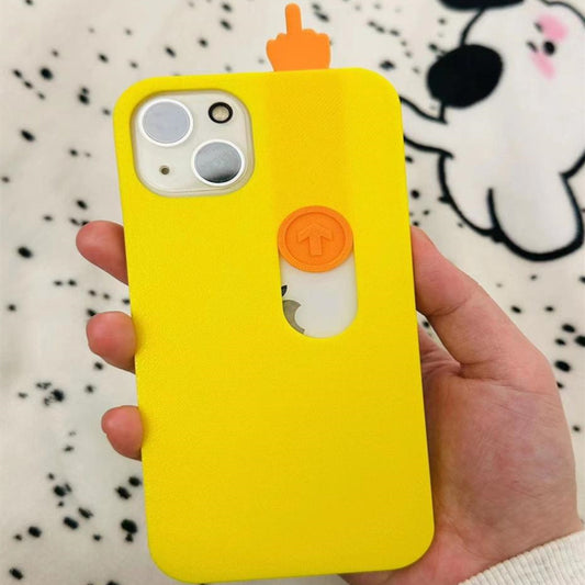 Funny Spoof 3D Printing Sliding Middle Finger Phone Case Toy f93de6a7 61f1 4b3e bcfd b1e64fc753a9