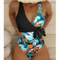 Women's High Waist Polyester Printed One-piece Bikini f944e289 39d4 46bc 813c d0f7763743b8
