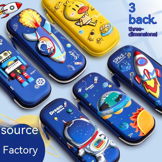 Three-dimensional Pencil Case Primary School Kindergarten Cartoon Large Capacity Pencil Case Pencil Box - 图片 1