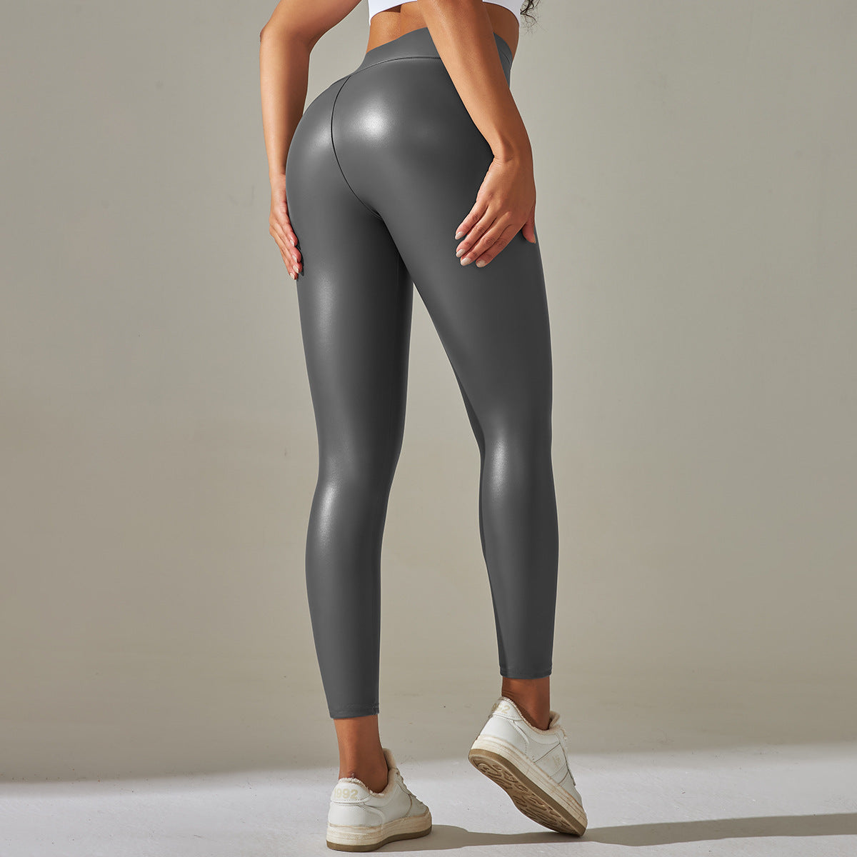 Sexy PU Skinny Pants Plus Size Color Sports High Waist Thin f97a9251 da4d 4789 b376 3ab5b98f1903