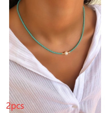 Trendy Design Colorful Necklace Rice f98c66e5 fe74 4b67 9fd8 d74c62dbd49f