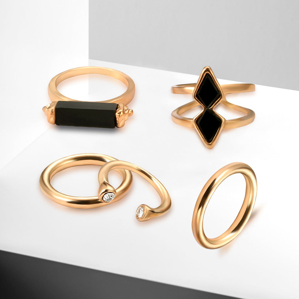 Fashion Joint Ring Set Electroplating 18K Gem Jewelry f9a8c395 0155 4092 ae6a 03b53877c6cd