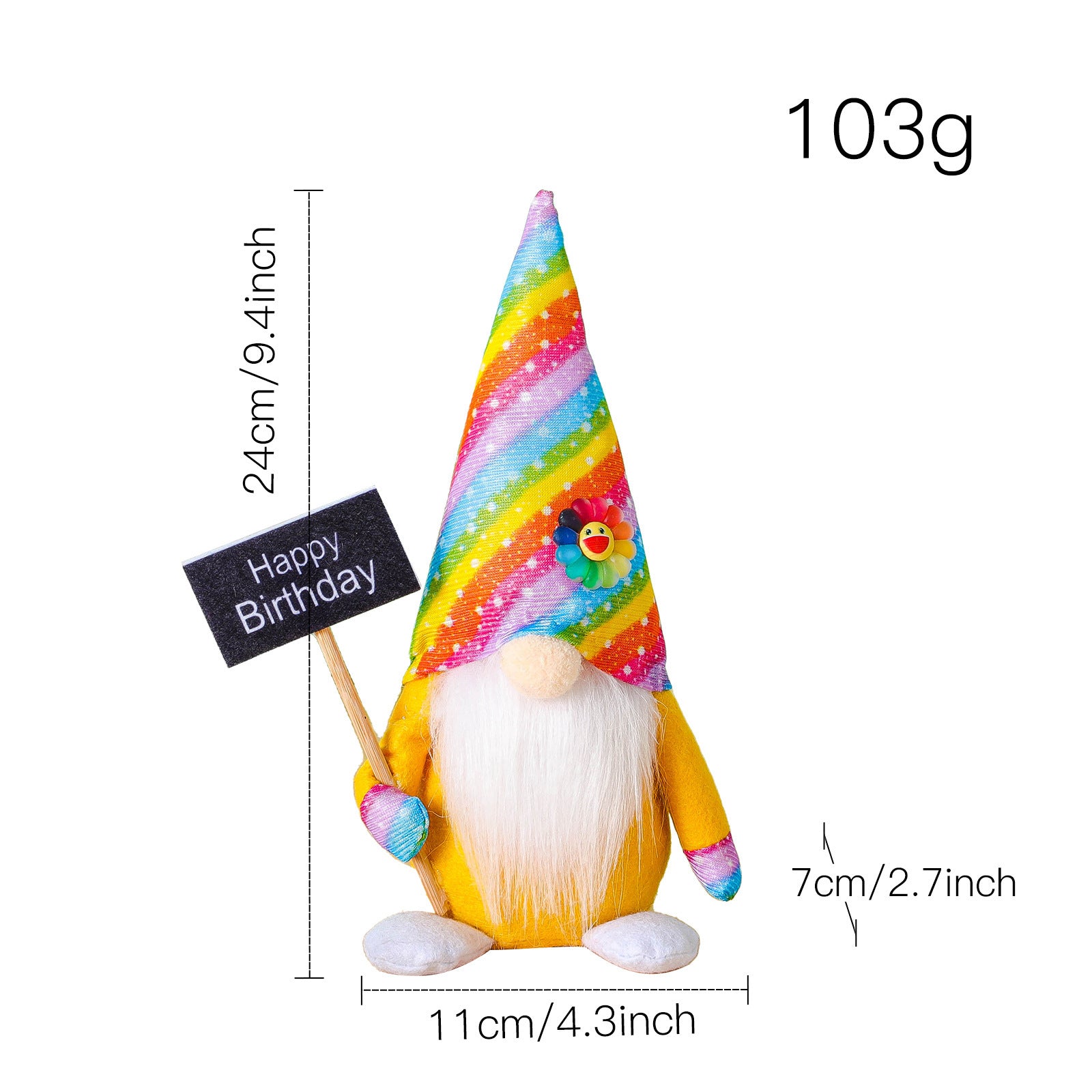 New Rainbow Birthday Rudolph Doll Ornaments f9b44a9b 202d 48cb 8962 42d98a169d55