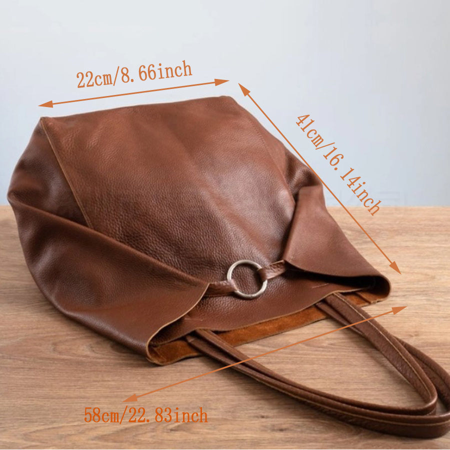 New Large Women Soft Leather Large Capacity One-shoulder Portable Tote Bag f9c41714 8089 4cbc 8f5e a3125386636c