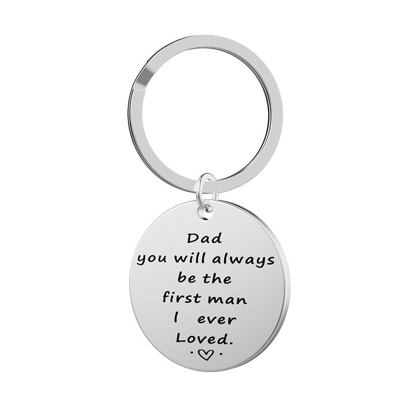 Creative Thanksgiving Father Stainless Steel Lettering Keychain f9ddeb7f 92a7 49d5 b6c7 eda3f0d079f5