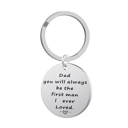 Creative Thanksgiving Father Stainless Steel Lettering Keychain f9ddeb7f 92a7 49d5 b6c7 eda3f0d079f5