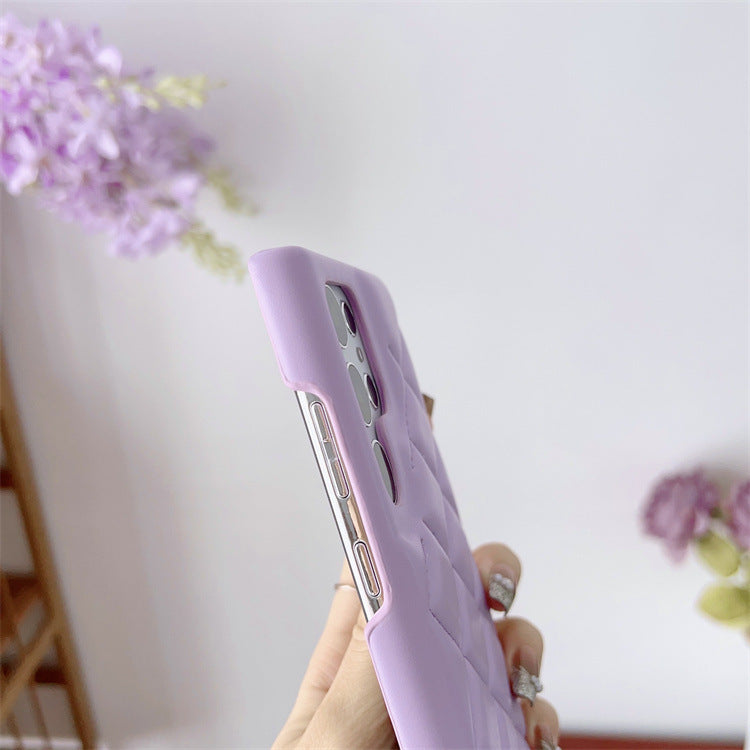 Diamond Plaid Phone Case Leather Phone Protective Case f9e366ef 0731 4be6 936e 193c4c6f75c5