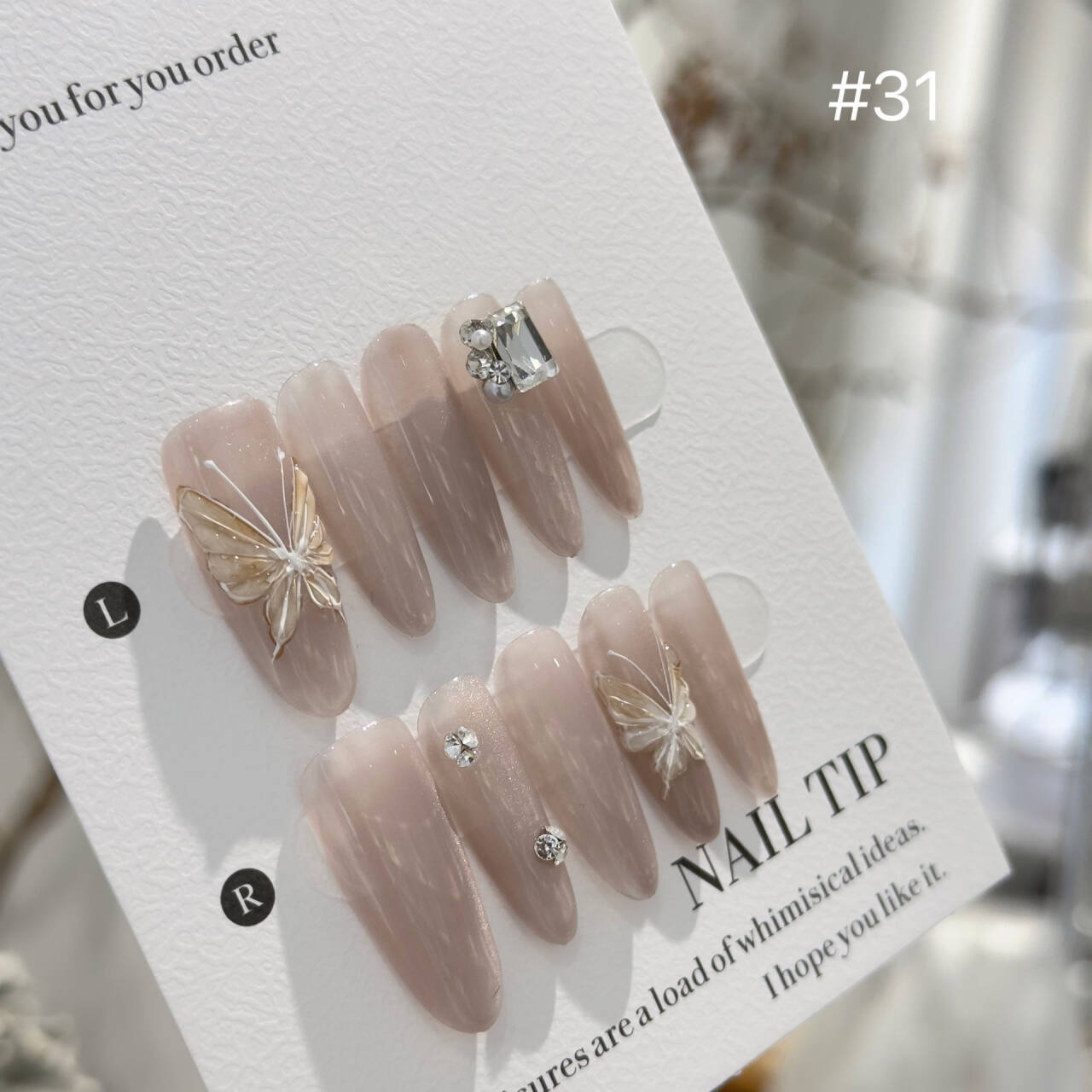 Handmade Long Ice-transparent Hand-painted Three-dimensional Butterfly fa04f1b5 68f0 4a1a b3f1 ba092ec03e5c