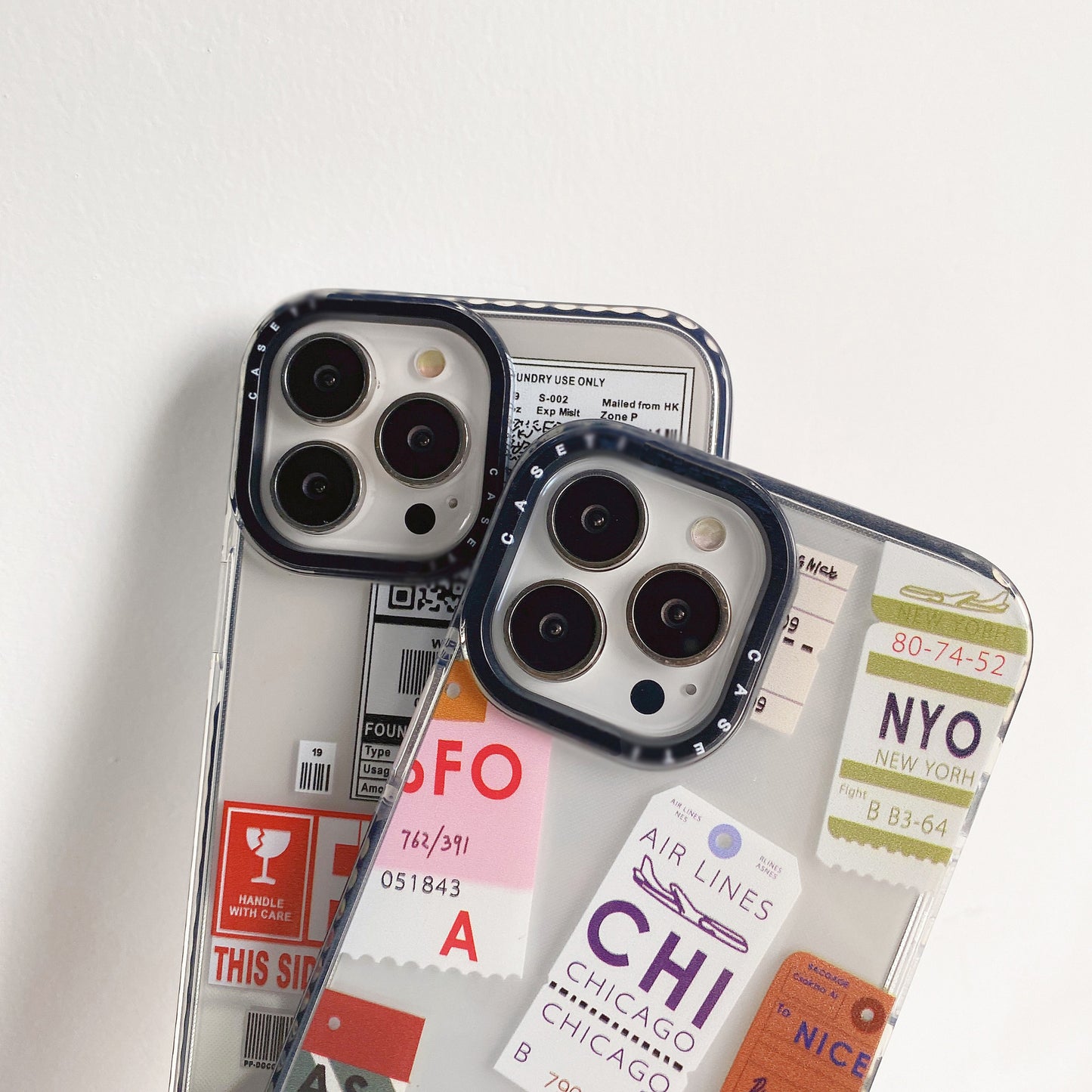 Travel Ticket Label Transparent Phone Case fa0e8935 fc2c 4e04 869a 71958018e611