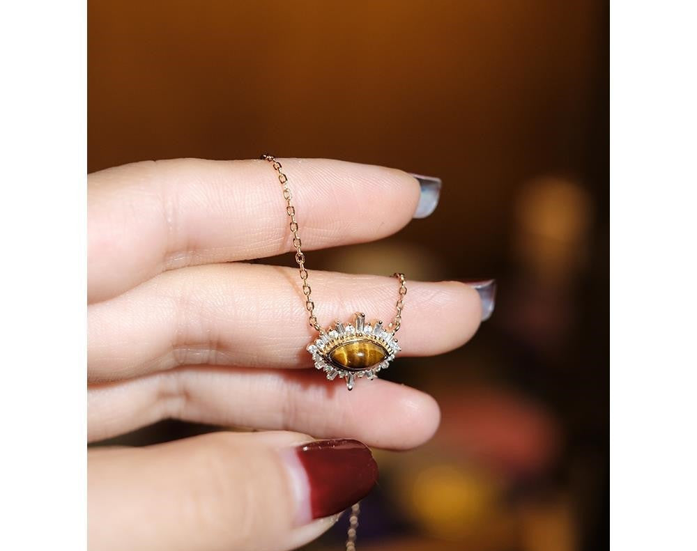 Retro Tiger Eye Stone Tiger Eye Niche Retro Feeling fa1c6ae4 3673 41aa 852b 1d07b207f872